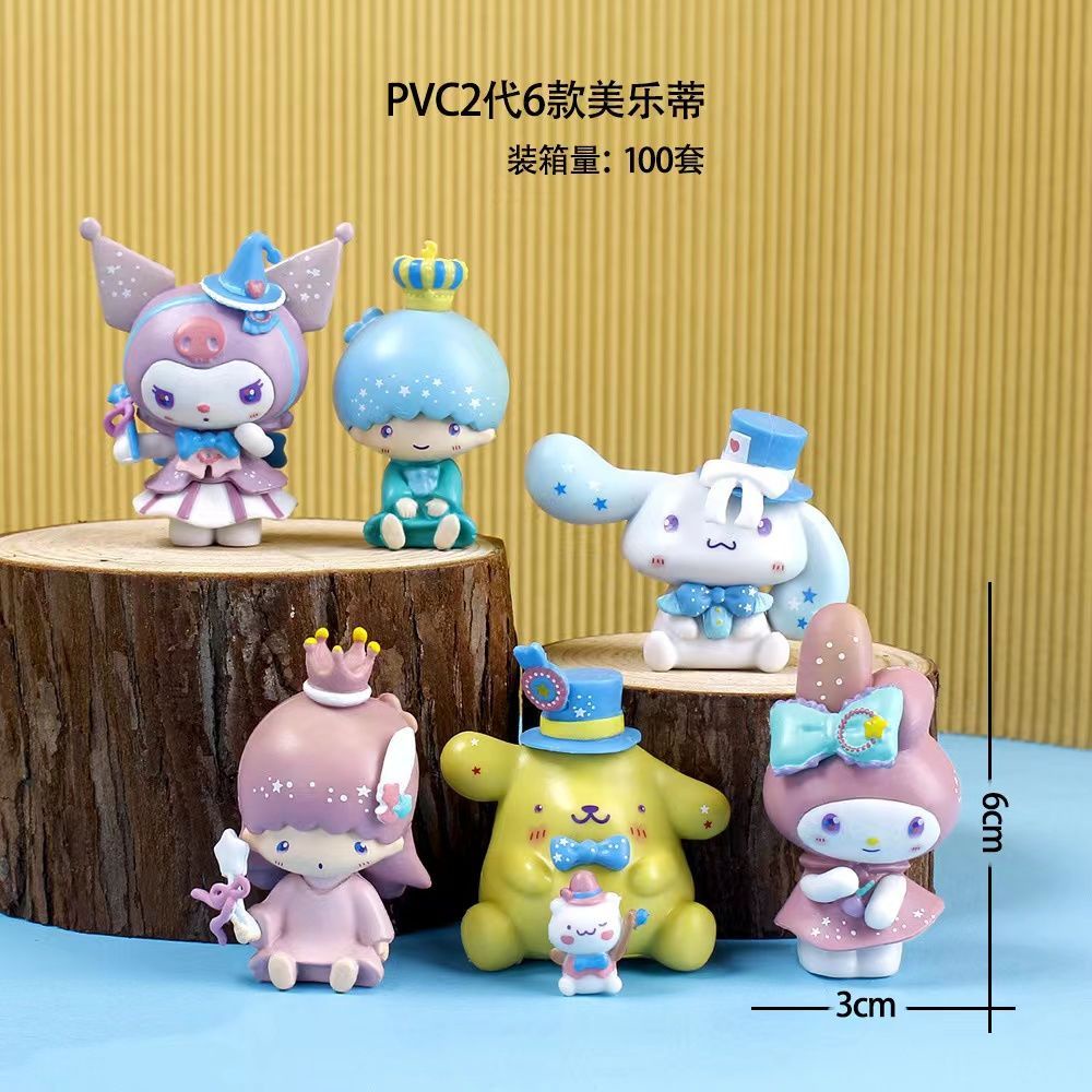 Mô Hình Cún Kuromi Cinnamon Để Bàn Trang Trí Dễ Thương