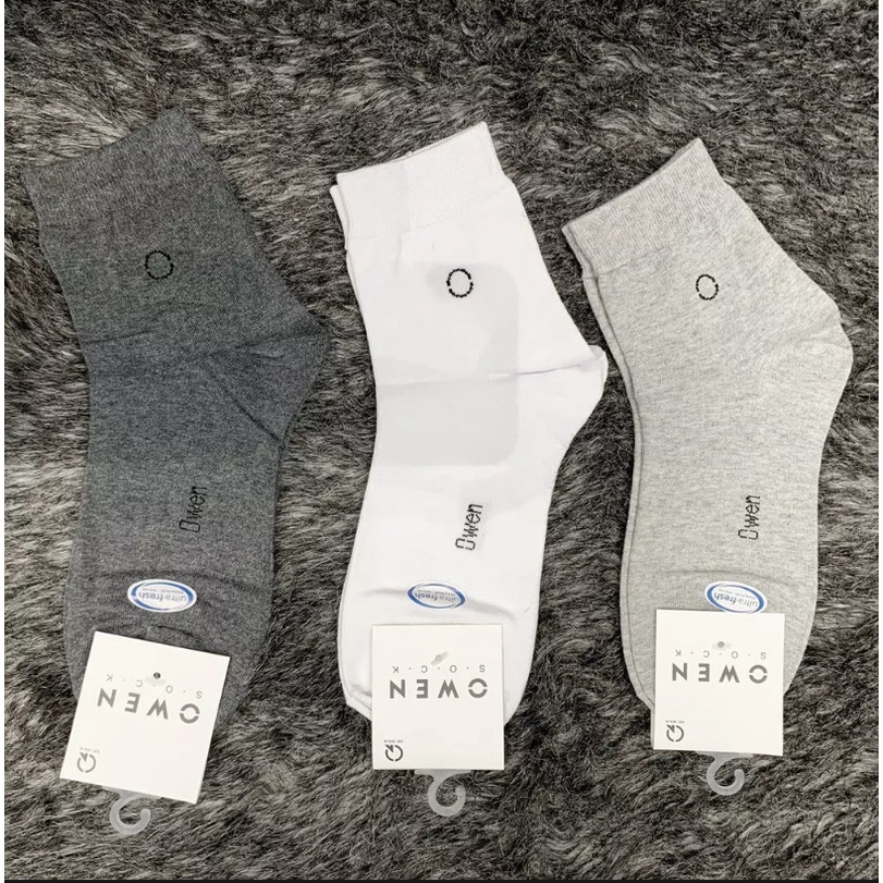 Combo 5 đôi tất nam cổ trung Owen chính hãng