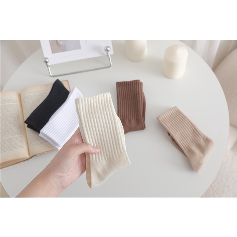 Tất vớ trơn gân to nam nữ