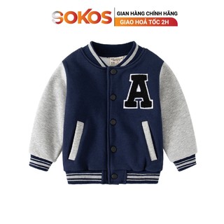 Áo khoác trẻ em quảng châu áo bomber bé trai lót lông