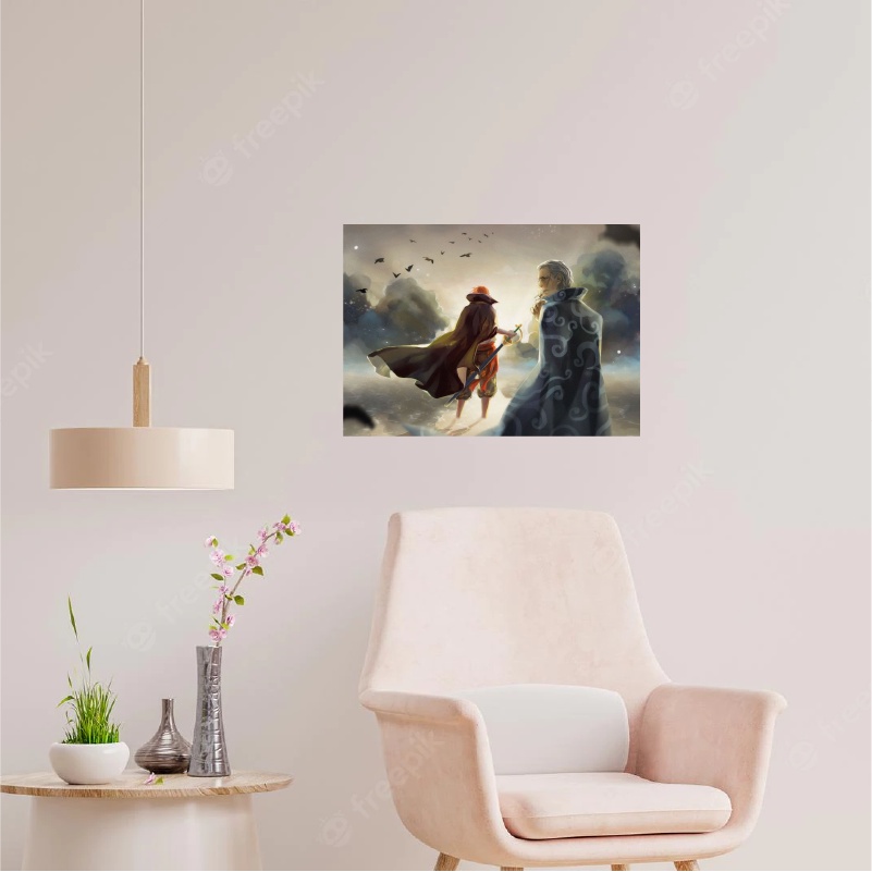 Poster, tranh cả team onepiece, anime, dán tường manga wall chống nước, chống phai, sẵn keo P05