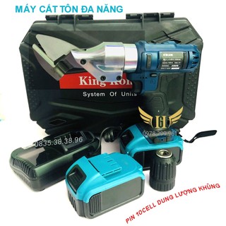HÓT!!!!!! Máy Cắt Tôn KING KONG 26V - 2 PIN - LÕI ĐỒNG 100% - TẶNG ĐẦU CHUYỂN ĐỂ KHOAN BẮT BÍT