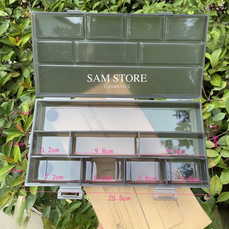 Hộp nhựa đựng kẹp tăm, kẹp vịt, lược tiện lợi dùng cho cá nhân và làm tóc chuyên nghiệp