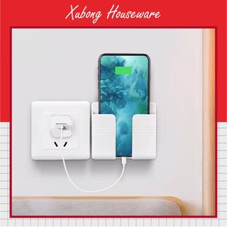 Kệ Dán Tường Giá Treo Sạc Điện Thoại, Để Điều Khiển Tivi, Điều Hòa, Kệ Dán Tường Để Remote