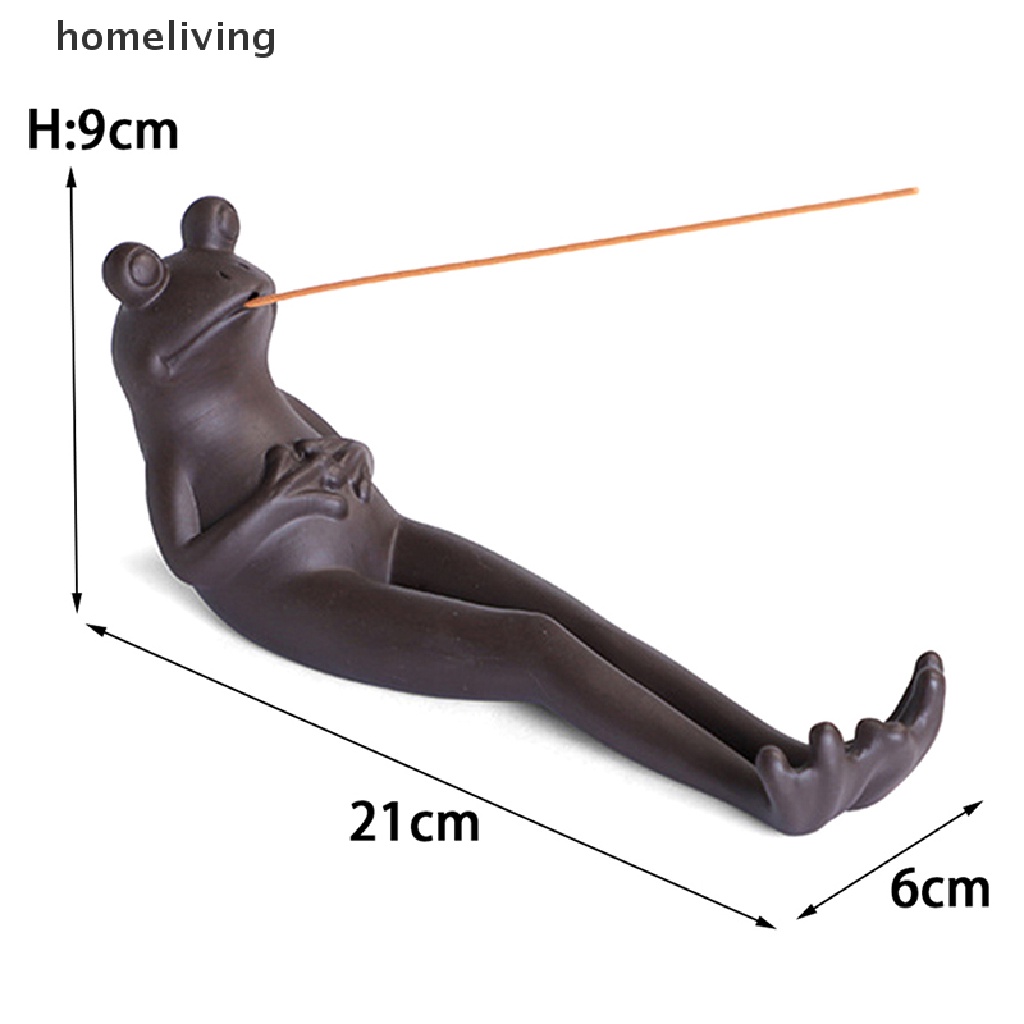 Đế Đốt Trầm Hương Bằng Sứ Handmade Hình Chú Ếch Dễ Thương