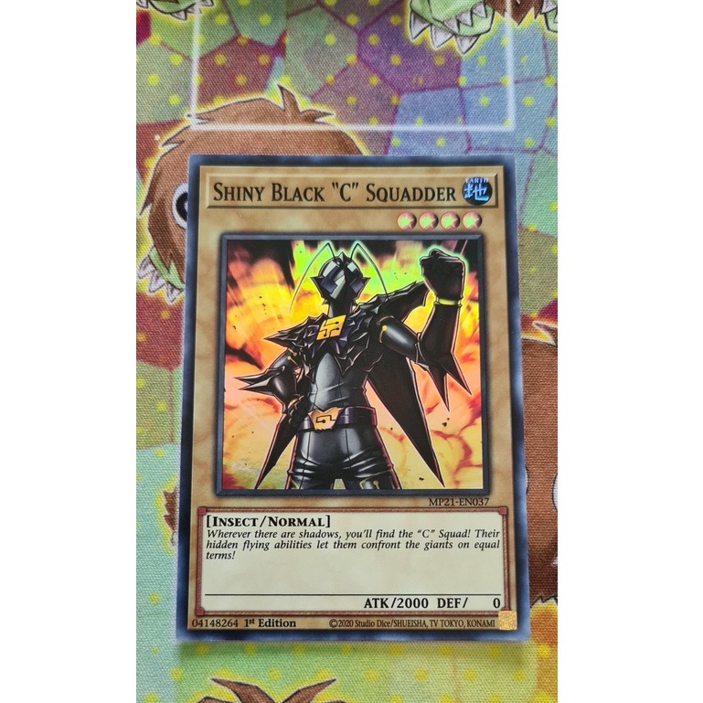 Thẻ Bài Yugioh Monster Shiny Black C" Squadder" - MP21-EN037 - Super
