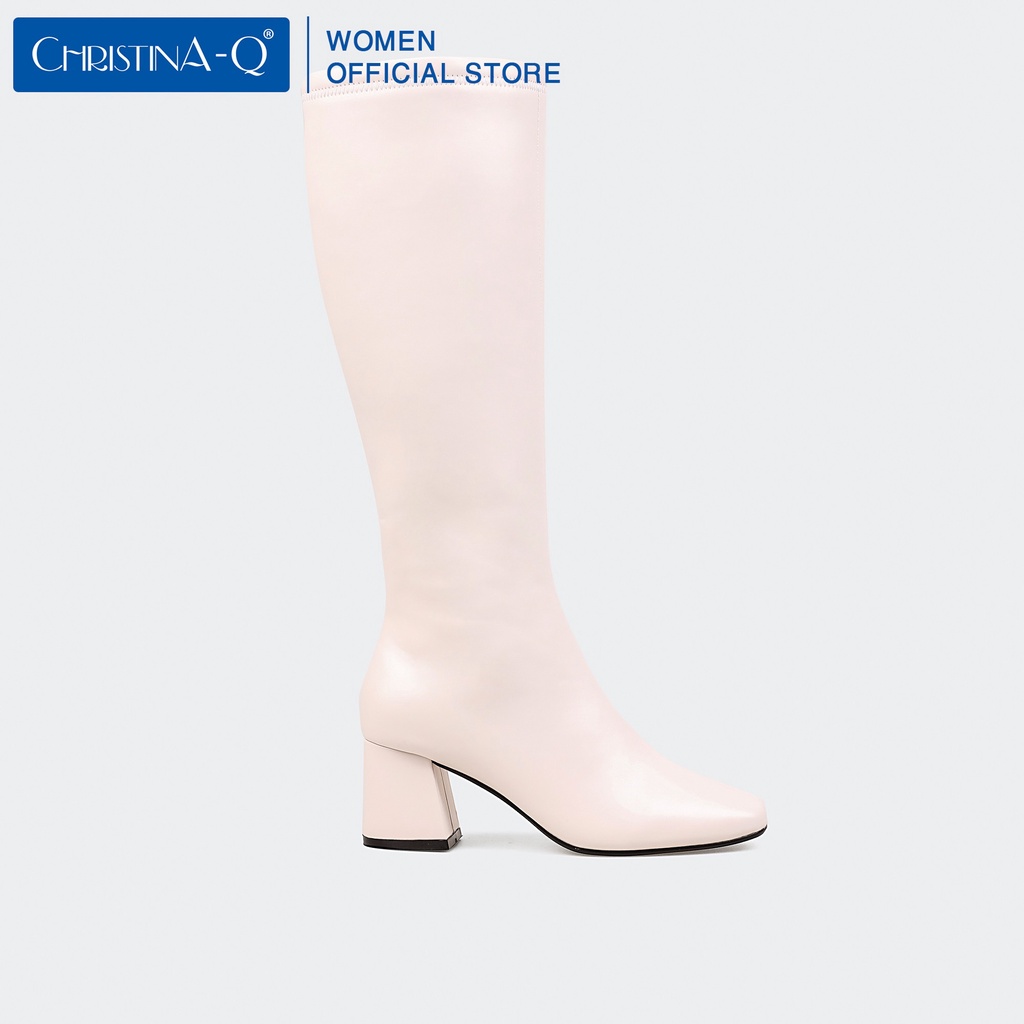 Giày boots nữ mũi vuông ChristinA-Q BOV010D