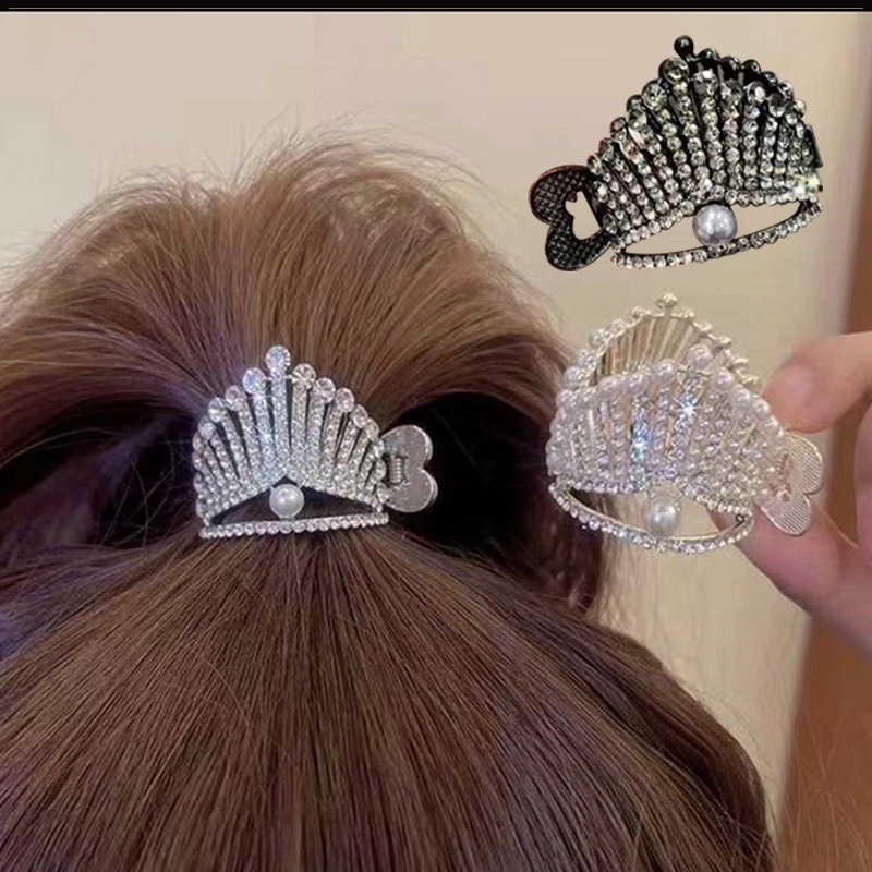 Kẹp Tóc Đính Đá Hình VƯƠNG MIỆN CỰC HOT