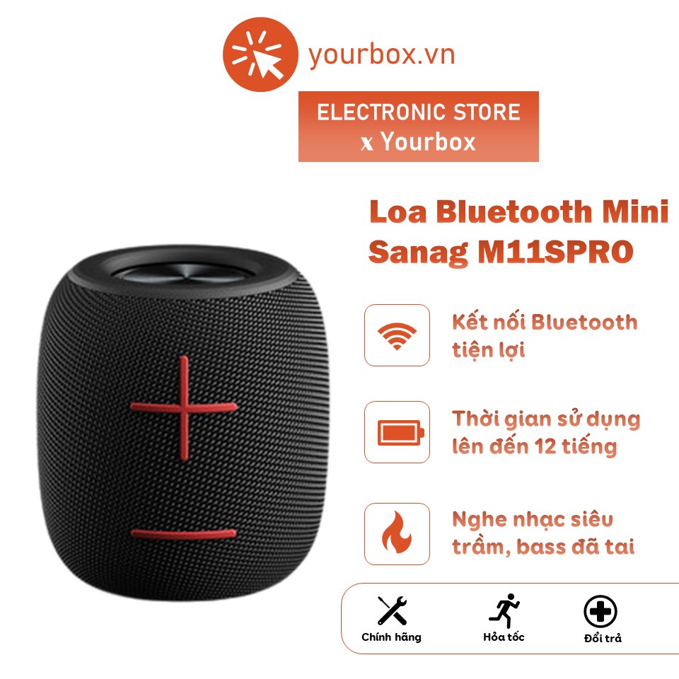 Loa Bluetooth không dây Sanag M11, loa cầm tay mini âm thanh vòm 3D không thấm nước – Yourbox.vn