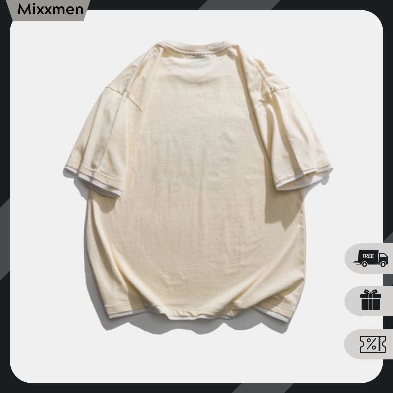 Áo Thun Nam Ngắn Tay Form Rộng In Họa Tiết Thời Trang Mixxmen TOP NAM 257