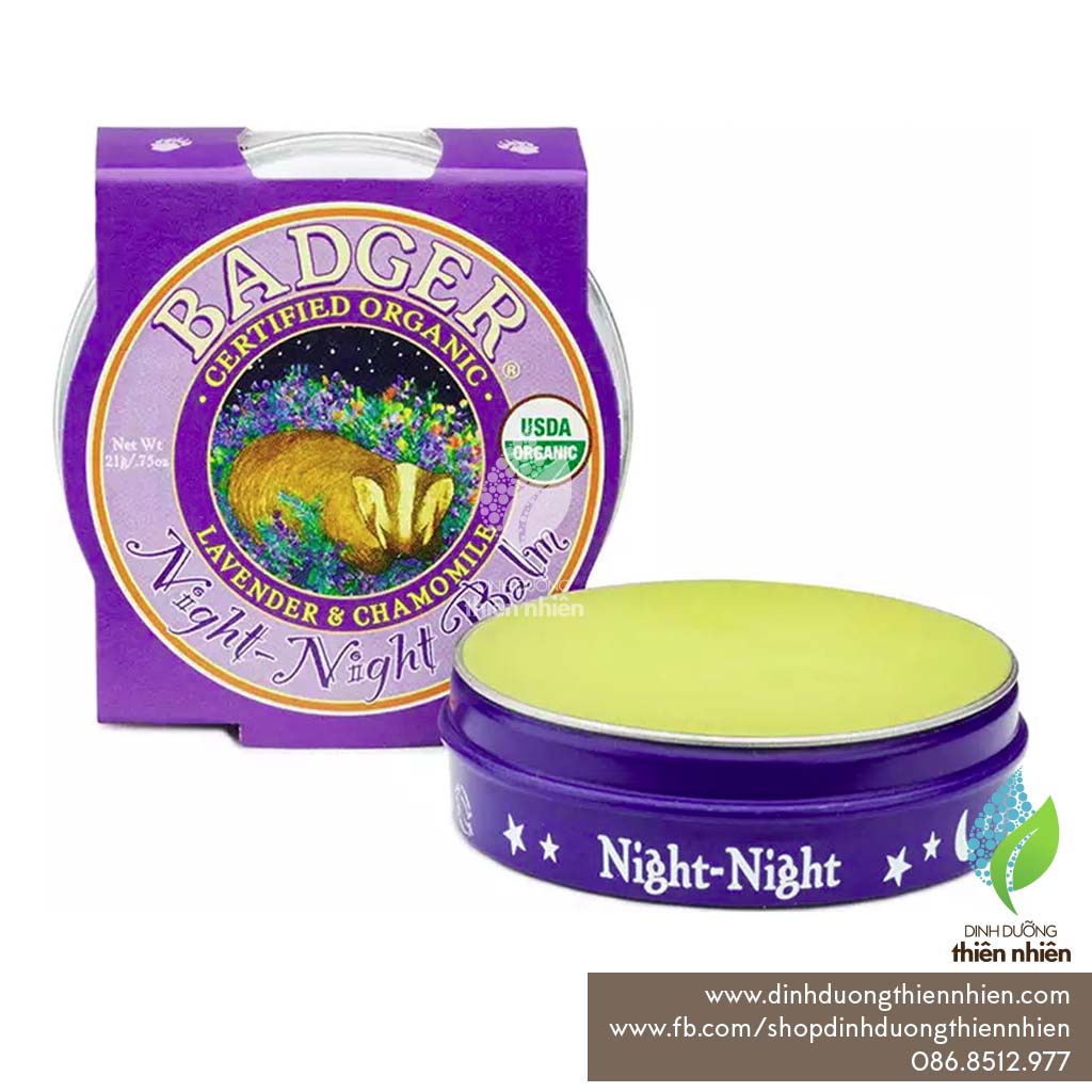 [DATE 2025] Sáp Hữu Cơ Giúp Bé Ngủ Ngon Badger Organic Night Night Balm