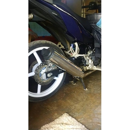 Cổ pô tăng 2 khúc INOX form thẳng tặng 2 lò xo gắn xe win-satria-raider-ex-sonic