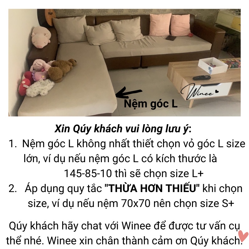 Vỏ nệm sofa ga bọc nệm sofa vải nỉ caro mềm mại