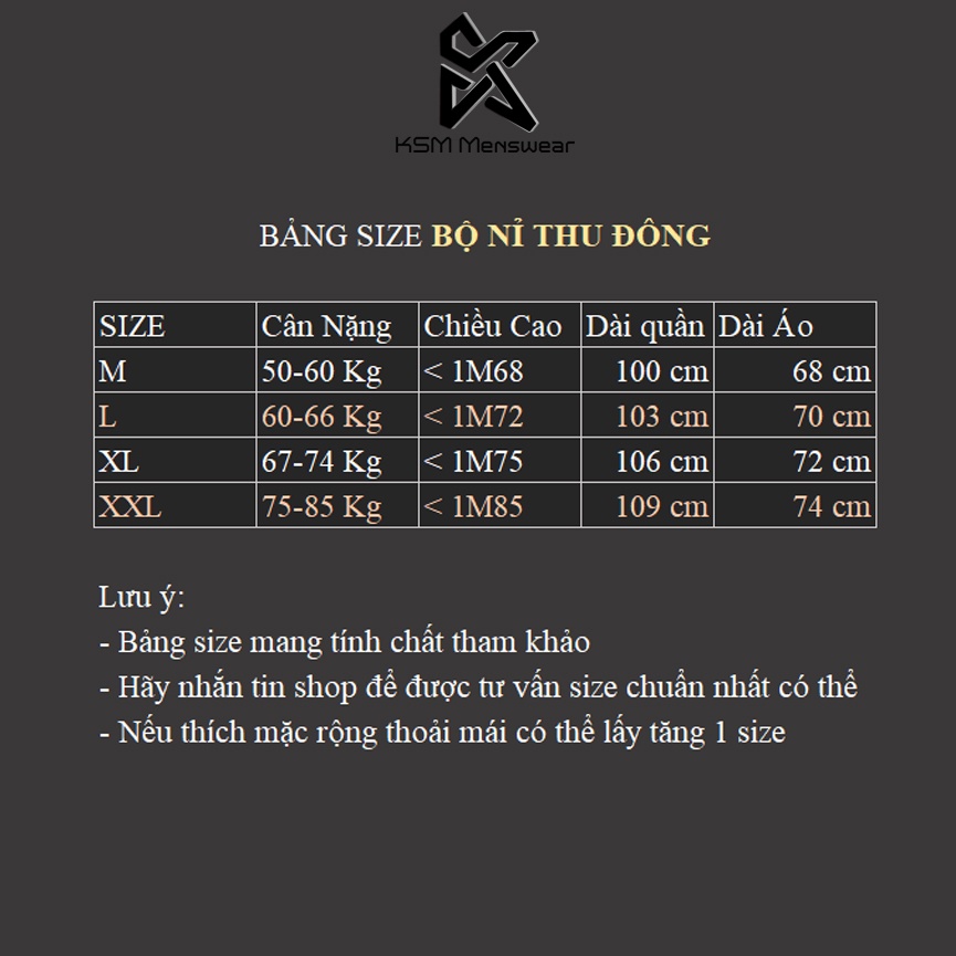 Bộ Nỉ Thu Đông Thể Thao Nam Thời Trang Cao Cấp KSM Menswear Vải Cotton B300
