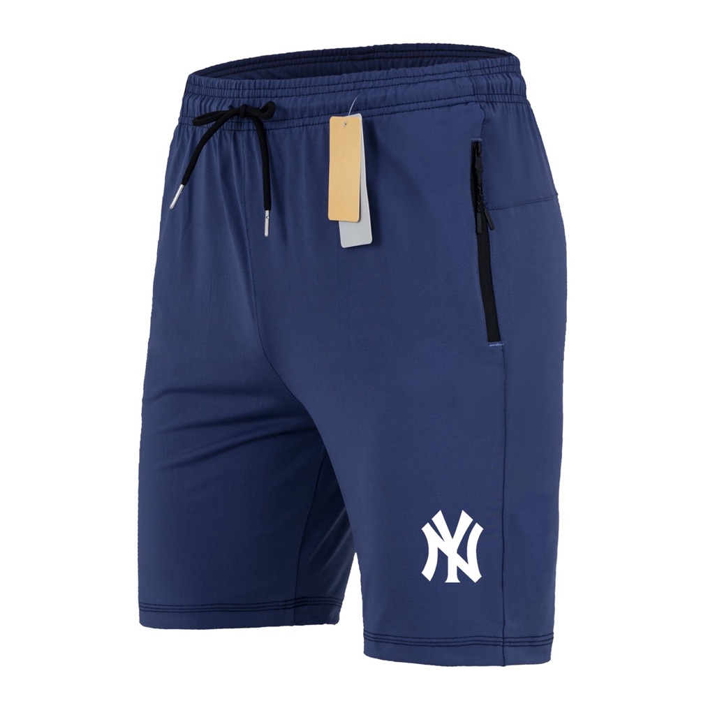 Quần short thể thao nam, quần đùi nam chất liệu poly co giãn 4 chiều hoạt đông thể thao họa tiết in logo Q27