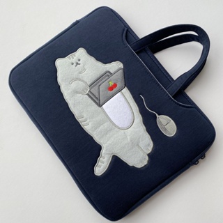 Cặp đựng laptop chống sốc tuyệt đối CATKUTE có đai gài hành lý, túi đựng laptop nhiều kích thước