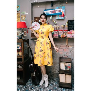 Minx - đầm áo dài gấm bách niên