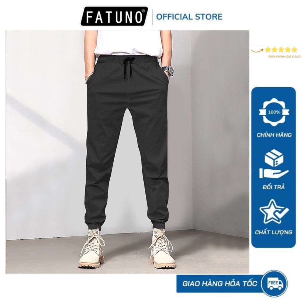 Quần jogger nam nữ trơn basic vải kaki phong cách thể dục thể thao
