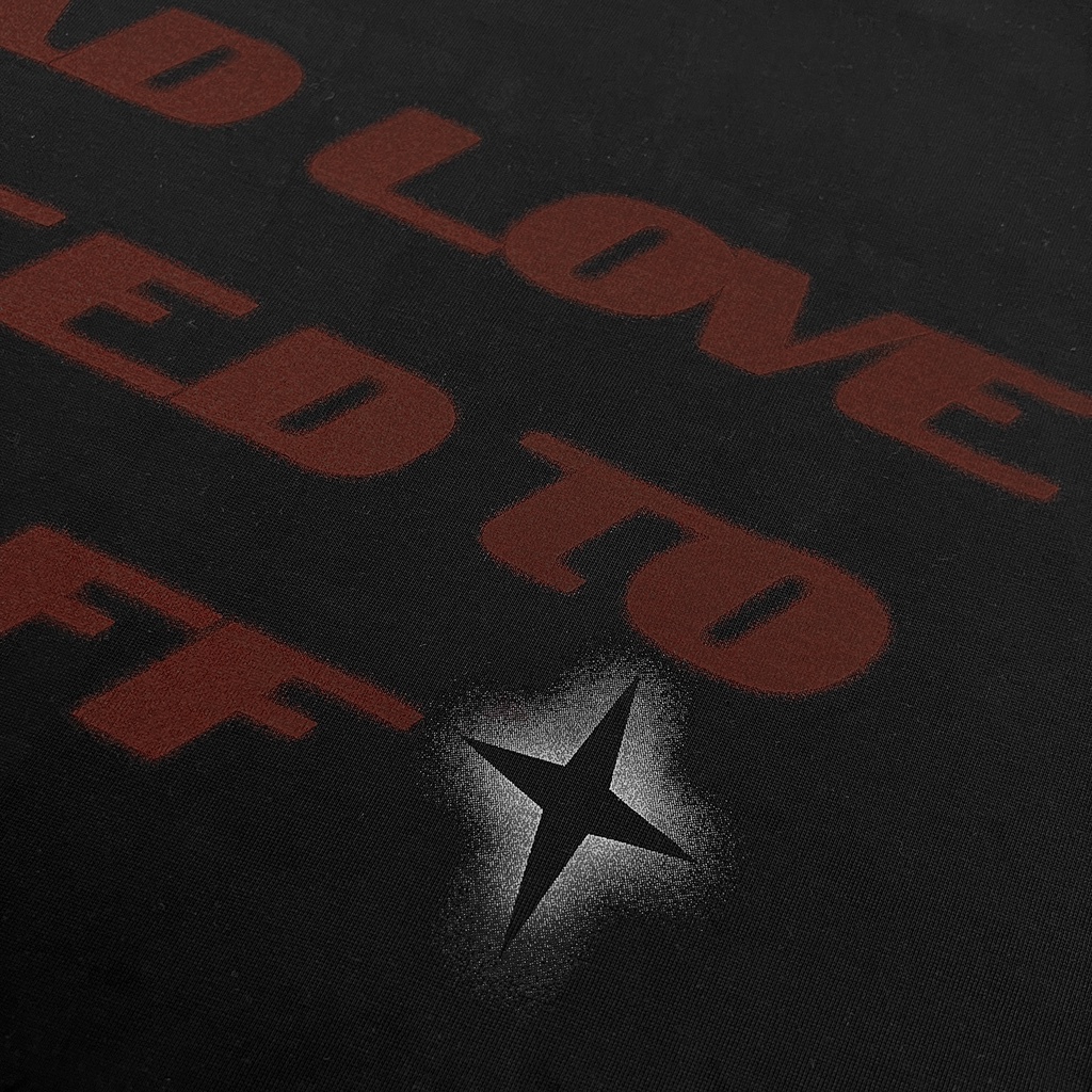 Áo thun Continuous - CTNS - BAD LOVE/ Black