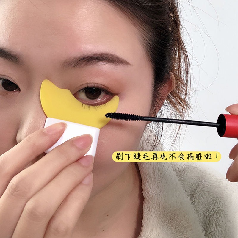 Miếng silicon hỗ trợ kẻ mắt chuốt mi mascara tạo bọng mắt và làm sạch lông mi hình chữ y MINIGIRL S2