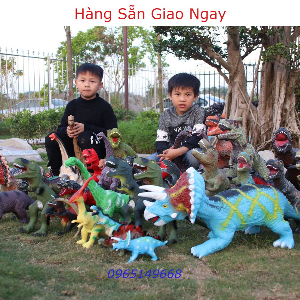 Khủng Long Bạo Chúa, Cổ Dài, Đồ Chơi Cho Bé Bằng Nhựa Dẻo Nhồi Bông Có Tiếng Kêu