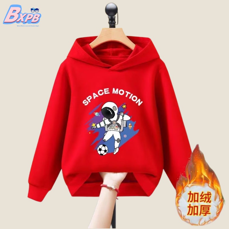 Áo hoodie BXPB tay dài dáng rộng phong cách Hàn Quốc thời trang dành cho bé trai từ 3-15 tuổi