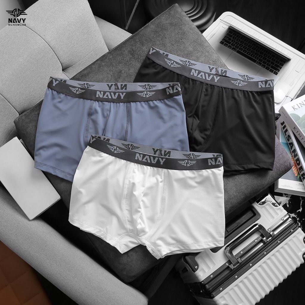 BIGSIZE NAM 80-140KG QUẦN BOXER ĐÙI TRƠN 2BIG NAVY STAR