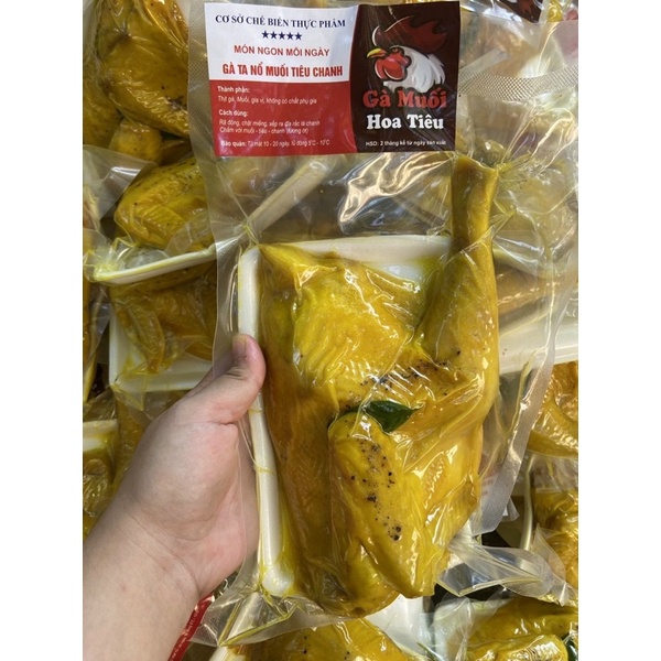 Gà ủ muối hoa tiêu 600gr ( khay nửa con )- Ship Now Hà Nội