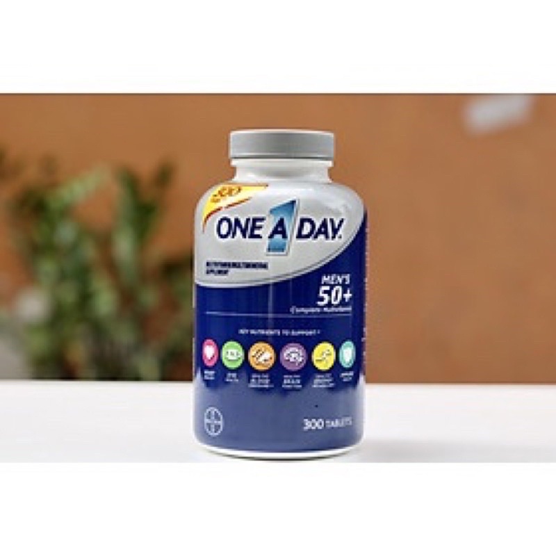 Viên uống One a day Men's 50+ Multivitamin 300 viên của Mỹ - Bổ sung vitamin tổng hợp men women