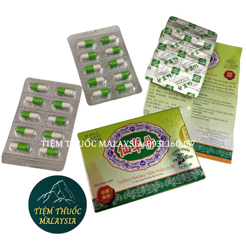 Thống Phong Tiên Thảo Đơn Hộp 30 viên  - Hàng Cao Cấp Loại 1 phân 2 loại