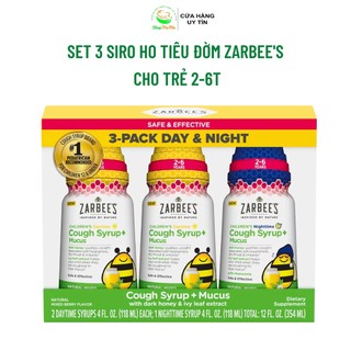 Siro ho Zarbee’s của Mỹ Kids Cough + Mucus cho trẻ từ 2-6 tuổi 118ml - giảm ho tiêu đờm tăng đề kháng.
