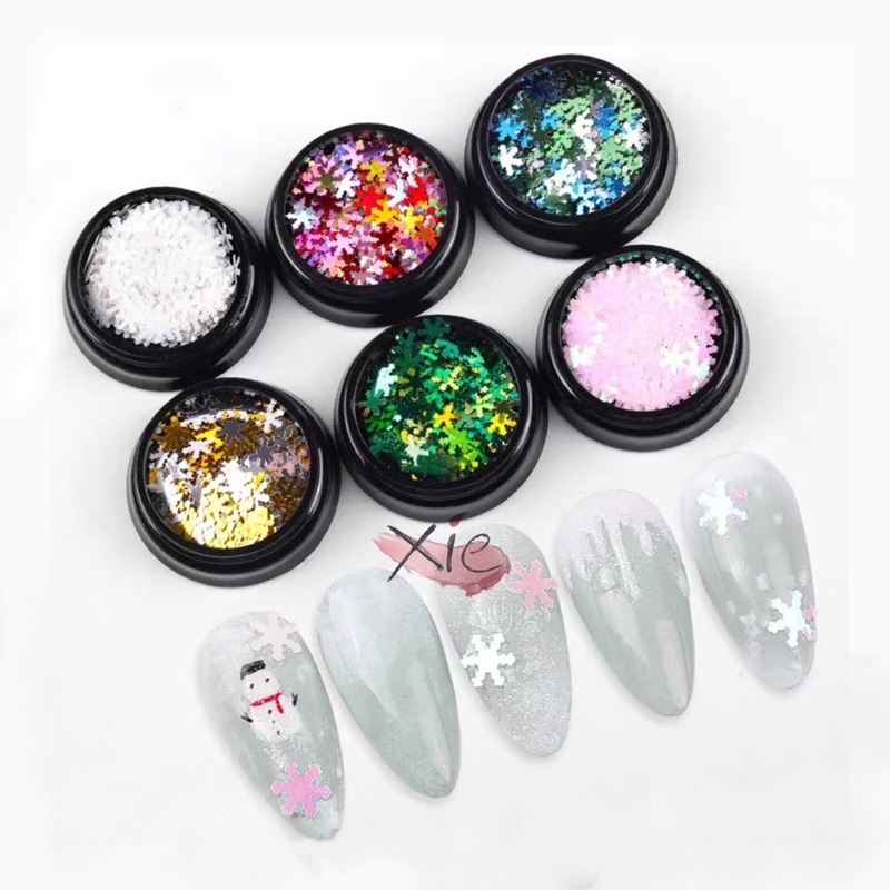 Set hoa tuyết trang trí móng noel <3
