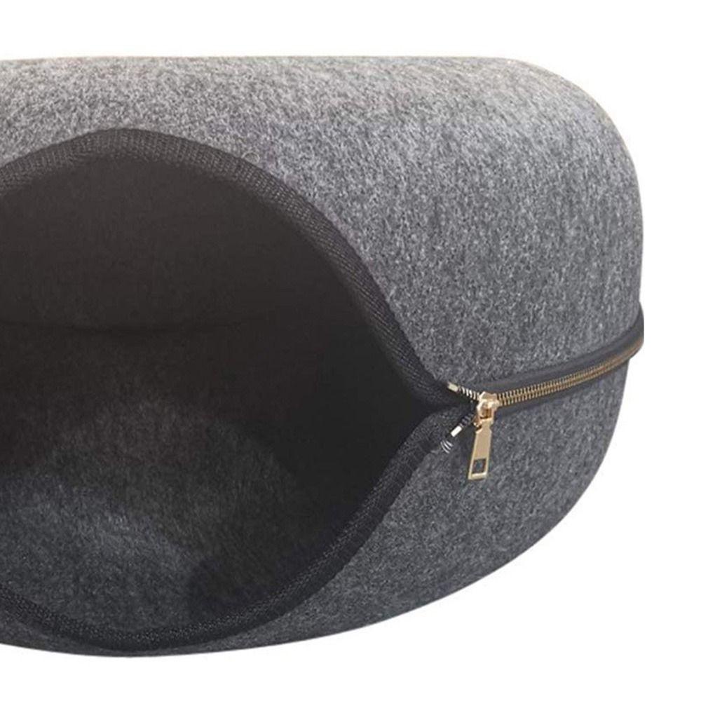 Đồ Chơi Giỏ Tròn Bằng Vải Nỉ Tự Nhiên Huấn Luyện Tương Tác Cho Mèo