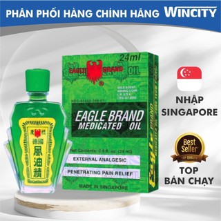 Dầu xanh con ó Eagle Brand 24ml (Chính hãng Singapore - có xuất HD)
