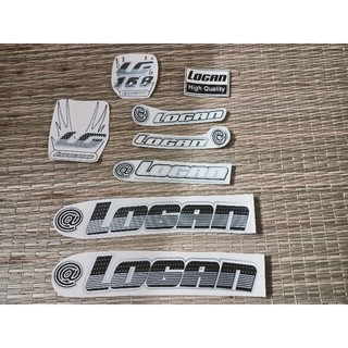 Bộ tem dán xe đạp hiệu Logan new