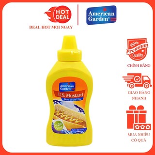 Mù Tạt Vàng American Garden 397G vị cay dịu hăng nồng kéo dài tan dần trong miệng