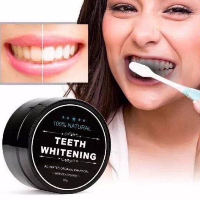 Bột Than Hoạt Tính Đánh Trắng Răng Teeth Whitening 30g
