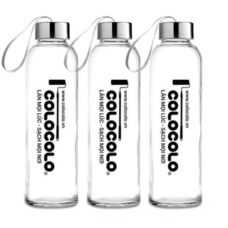 [Hàng tặng không bán] Bình thủy tinh 500ml Colocolo