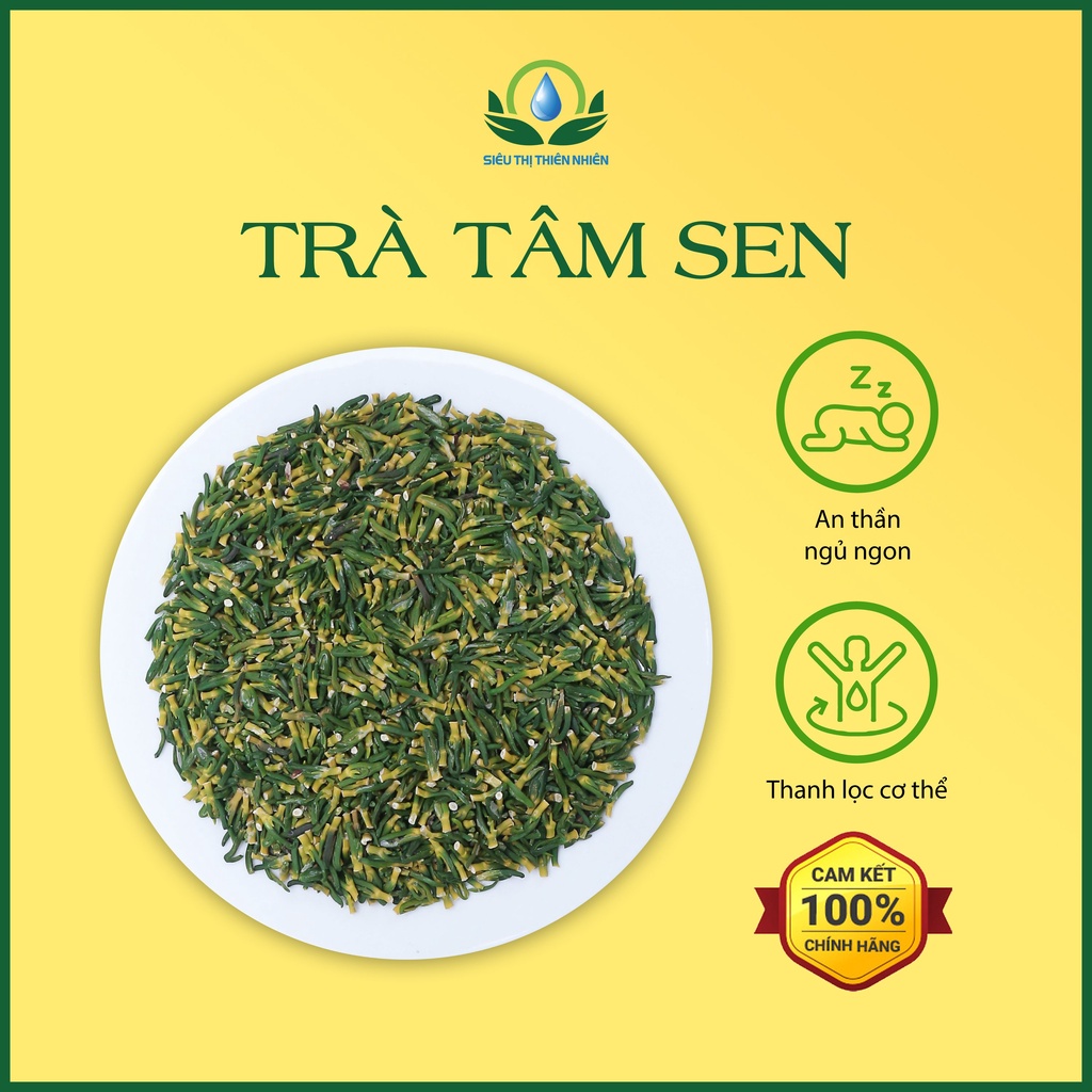 Trà Tâm Sen Sấy Lạnh - Hỗ Trợ Mất Ngủ, An Thần 100g - Siêu Thị Thiên Nhiên