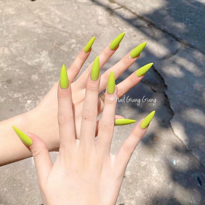 Sơn gel xanh neon, xanh nõn chuối