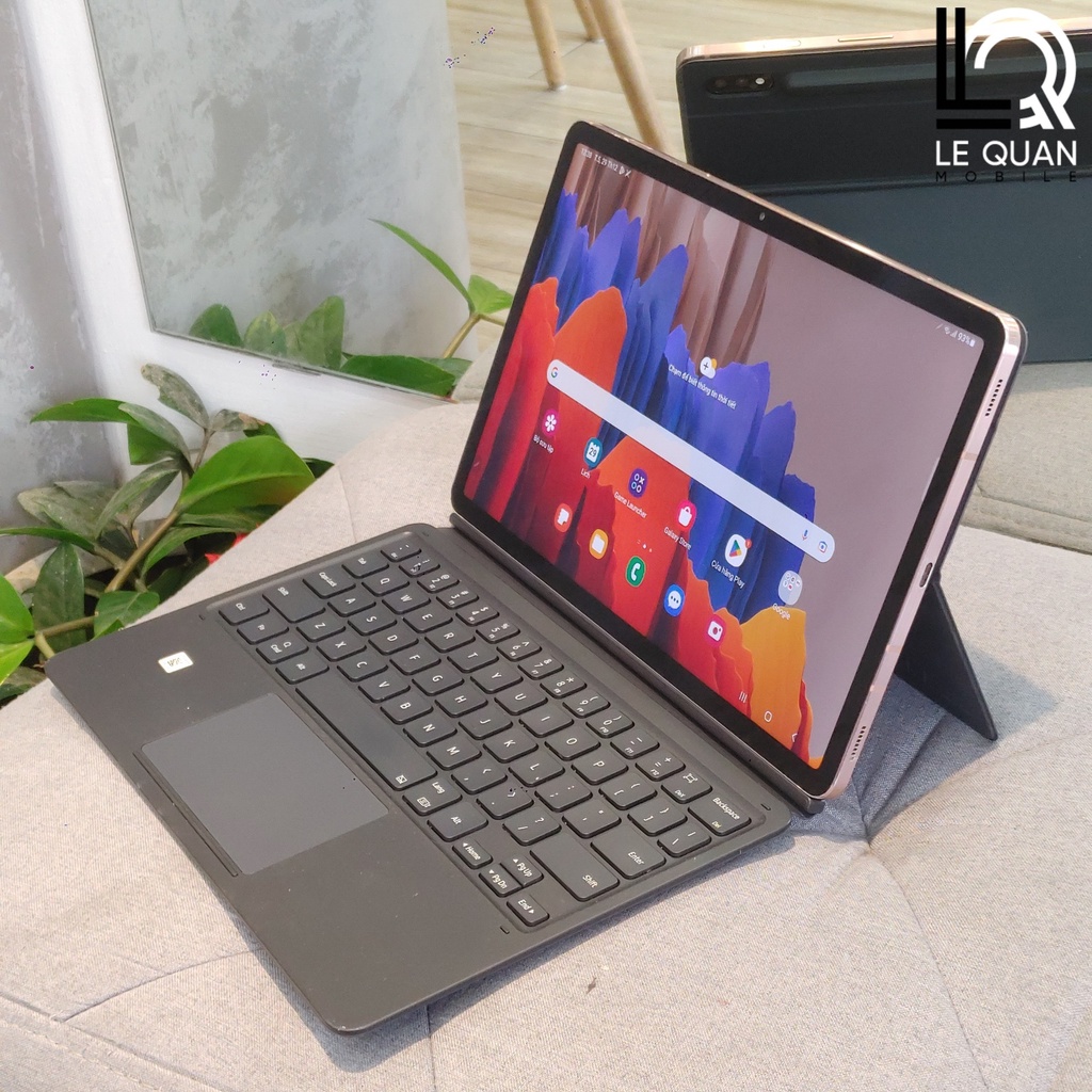Bao Da Kèm Bàn Phím Có Touch Pad Book Cover Samsung Galaxy Tab S7 / Tab S8 EF-DT870UBEGUJ