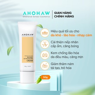 Kem Dưỡng Da Chống Lão Hoá AHOHAW Recovery Active Volume Cream 50g - Cải Thiện Nếp Nhăn, Mờ Thâm Nám, Giúp Da Mềm Mịn