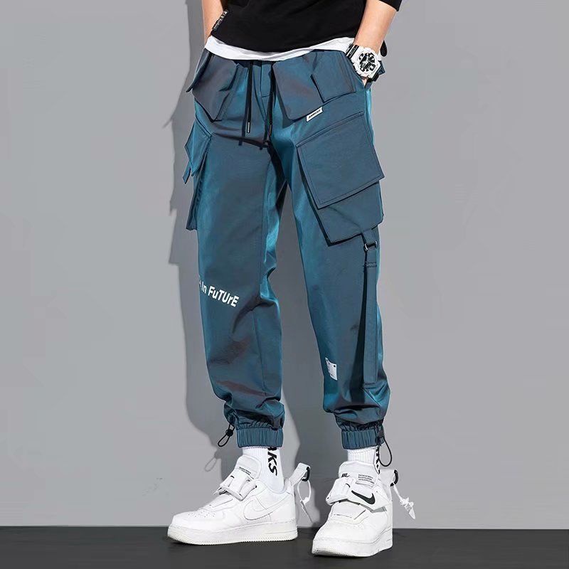 Quần Dài Dáng Rộng Ống Túm Màu Laser Phản Quang Phong Cách Hip Hop Thời Trang Xuân Thu Cá Tính Cho Nam cargo pants cargo pants nam quần hộp quần túi hộp cargo pant quần túi hộp nam quần túi nam quần hộp nam quần kaki túi kaki hộ