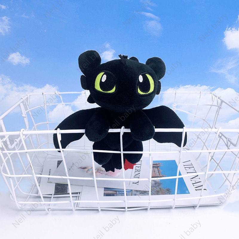 Móc khóa NEILBABY hình rồng nhồi răng sún How to Train Your Dragon siêu dễ thương treo trang trí balo 18cm