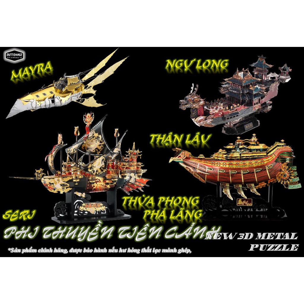 Mô Hình Lắp Ráp 3d Seri Phi Thuyền Tiên Cảnh