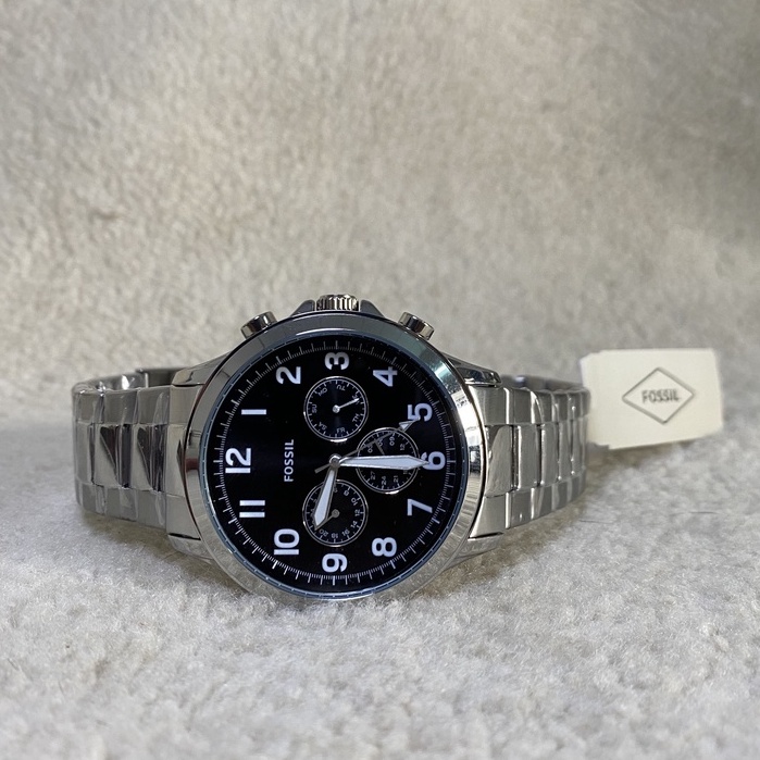Đồng hồ nam Fo.ssil  mặt đen lịch ngày tuần   Case 48mm, mỏng 12mm