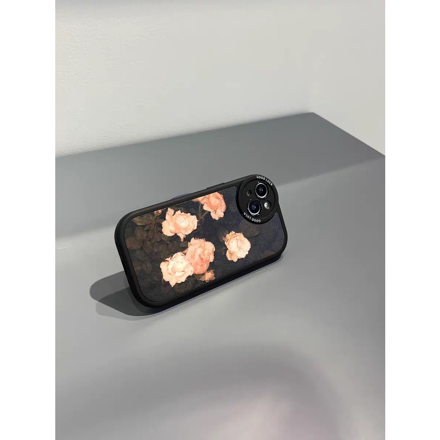 Ốp Điện Thoại TPU Hoa Hồng Cho iPhone 13 13pro 13prm 11 7Plus 8Plus Xr XS 13 12 Pro Max 14 14pro 14Plus 12 14promax