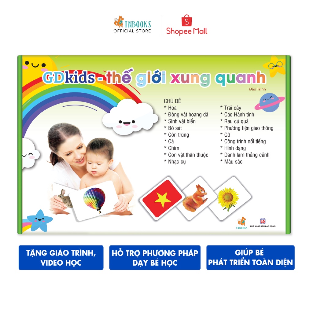 Flashcard Dạy trẻ thế giới xung quanh Glenn Doman - Bộ 300 Thẻ Học Thông Minh Cho Bé - TN0006