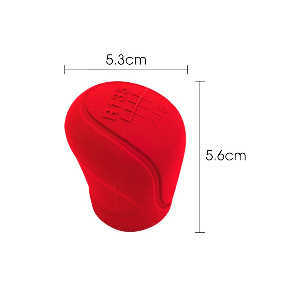 Vỏ Bọc Tay Nắm Cần Gạt Số 6 Số Bằng Silicone Thông Dụng Cho Xe Hơi
