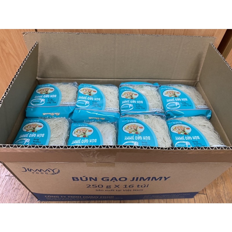 Thùng bún gạo Jimmy 16 gói 4kg hàng date mới nhất